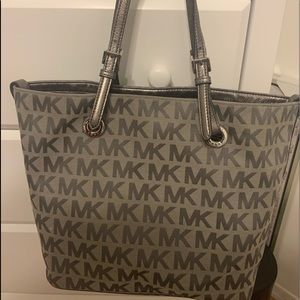 Silver Michael Kors Purse